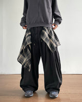 Flap Layered Cotton Pants