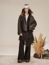 Layered Shirring Pleats Skort