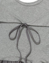 カンカンパンプキン リボン ドレス(GREY)