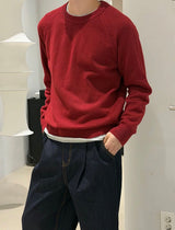 Crop round knit(5color)