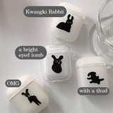 クワンギラビットキムクワンミョAirPodsケース / Kwangki Rabbit Kim Kwangmyo AirPod Case_Matt