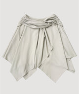 ASYMMETRIC DRAPE SKIRT