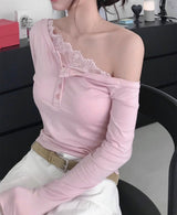 seti one off lace top