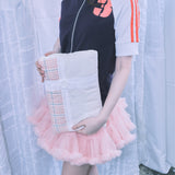 Lace Patch notebook pouch_pink