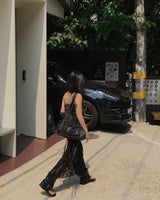 Rose long skirt