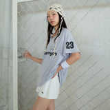Vネックスポーツジャージ gray