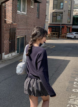 アゲインベーシックコットンルーズフィットⅤネックニット (5color)