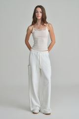 NYC sweatpants, Ivory