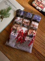 winter santa pouch