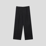 ASCLO ウールヘリンボーンレトロジャケット & パンツ (チャコール)