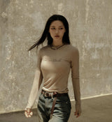 (W) Lettering span long sleeve