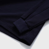 ホワイトカラーラグビースウェットカラーTシャツ / ネイビー [Unisex]
