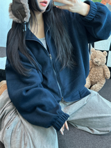 テディフリースルーズジップアップ🤍💙🤎3カラー