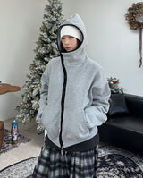 Liane Curved Brushed Hood Zip-Up