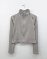 Essential Knit Half-Neck Zip-Up (3color)