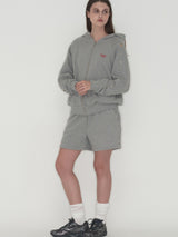 Studded set zip up hoodie - Grey