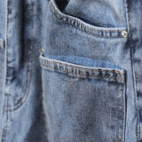 Front pocket washing denim (2color)