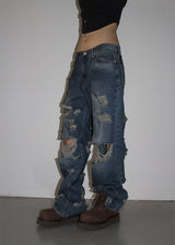 DAMAGE DIRTY DENIM