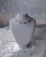 [Redvelet Joy, Jo Yu-ri Necklace] Butterfly Waltz Choker Necklace - Silver Color
