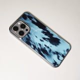 クラシック カウハイド フォンケース スカイブルー (SV_MagSafe)