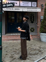 ドナー カーブド コットンパンツ(S / M / L, 3 Colors)
