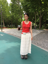Tincture Ripple Long Skirt (2color)