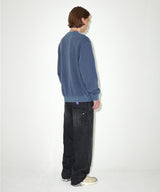 GRUNGE SLOGAN PIGMENT SWEATSHIRT