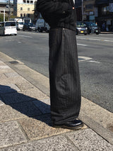 クロケットヘリンボーンデニムパンツ(Black)