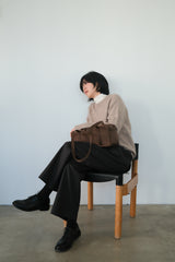 compact duffle bag (brown)