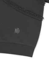 CUT OFF ONE SHOULDER SWEATSHIRT