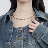 Elfo ball line necklace