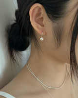 サンデーパールピアス (シルバー)