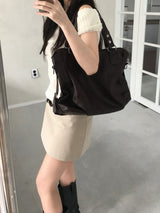 Cust Leather Shoulder Bag (3 colors)