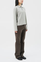 (W) Lone Fold Bootscut Pants (2color)