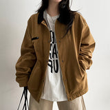 Dub boxy zipper collar jacket