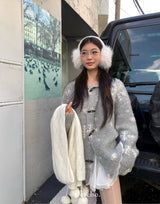 Cabin Toggle Oversized Fit Knit Cardigan