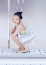 Patch Hobo bag (silver)