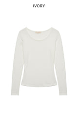 デュオUネックロングスリーブTシャツ