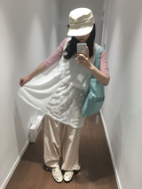 ロエン パッチワーク スリップ ドレス(2color)