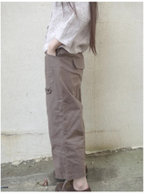 crop shirring pants