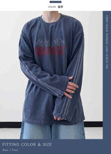 クルー トラック ピグメント ロングスリーブ Tシャツ