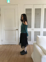 シーシフォンティアードスカート (2 Colors)