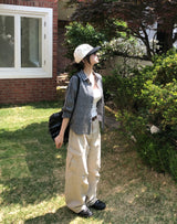 ポナーカチオンパラシュートダイアゴナルカーゴパンツ