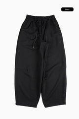 Terry wide belted sweatpants