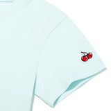 SIGNATURE BIG CHERRY CROP T-SHIRT - LIGHT MINT 