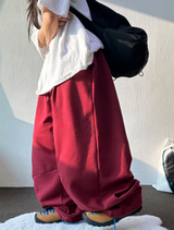 HOT COLORING CURVE BALLOON PANTS ❣🤎🩶🖤4COLOR