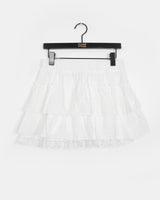 Sharid Checkered Frill Mini Skirt