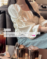 【MADE】Shirring blouse