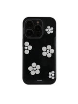 フラワー スタッド ケース (black)