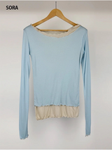 LAYERED TENCEL LONG SLEEVE